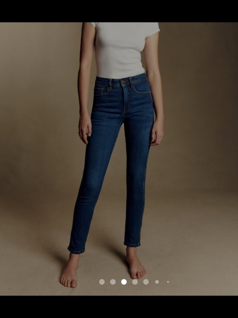Sézane Slim Parfait Jeans Women's Size 28 Bleu Denim Straight Leg NWOT